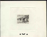 FRENCH WEST AFRICA 1956. Bridge 2f. Signed black proof