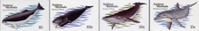 ANTIGUA & BARBUDA 1983 Whales. IMPERF.PAIRS :4 (8 stamps)