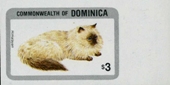 DOMINICA 1984. Cats Himalayan 3$. IMPERF.MARGIN