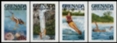 GRENADA GRENADINES 1985.Water sports scuba windsurfing.IMPERF.SET :4 stamps+PROOFS :6 stages