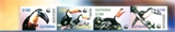 GUYANA 2003 WWF Toucans Bird. Imperf. 4-Strip UPPER