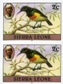 SIERRA LEONE 1980. Birds 2c. imprint 1982. no watermark. IMPERF.PAIR