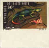 UPPER VOLTA 1966. Reptile 30f. IMPERF.