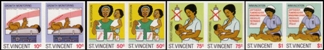 ST VINCENT 1987. Child Health. IMPERF.PAIRS :4 values