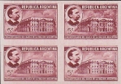 ARGENTINA 1941 Money treasury 5c PROOFS:4-BLOCK