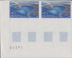 FRENCH SOUTHERN & ANTARTIC TERRITORY TAAF 1969. Volcano Island 40. IMPERF.CORNER PAIR