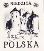 POLAND 1952. Cute Castle 1ZL. Blackproof