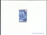 REUNION 1971. Red Cross Woman semi-postals. Ovpt CFA 25+5. DeLuxe proof