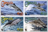 GRENADA 2011 WWF Clymene Dolphin IMPERF.BLOCK:4 stamps