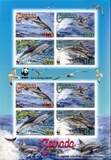 GRENADA 2011 WWF Clymene Dolphin IMPERF.SHEETLET:8 stamps